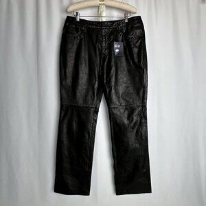 GAP Black Leather Jeans - NWT